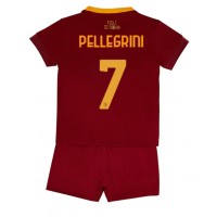 AS Roma Lorenzo Pellegrini #7 Hjemmebanesæt Børn 2022-23 Kortærmet (+ Korte bukser)